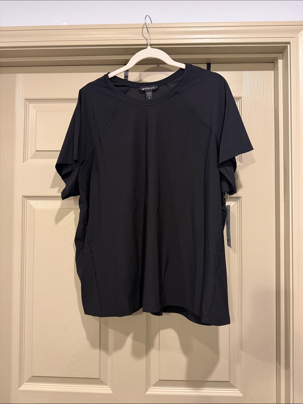 Athleta Black Short-Sleeve Active Tee